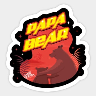 Father's Day Papa Bear Sticker